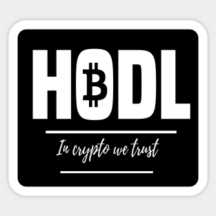 BTC HODL Sticker